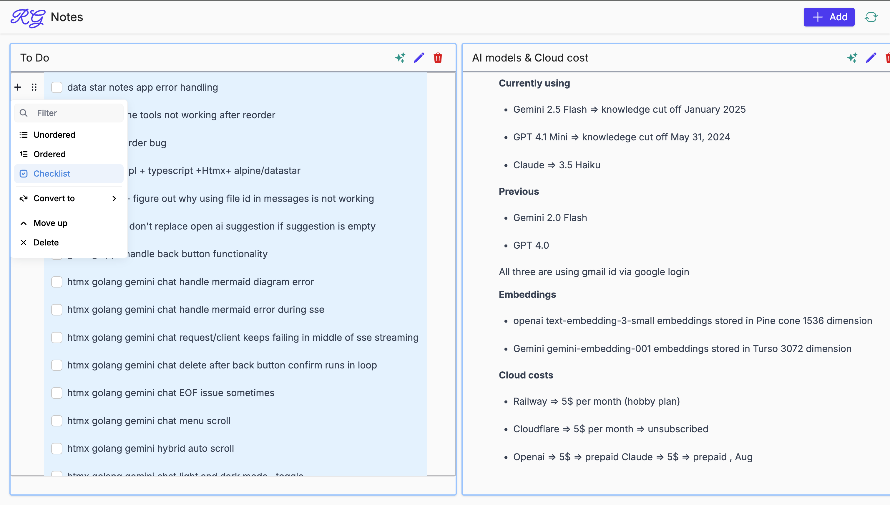Notes GolangScreenshot