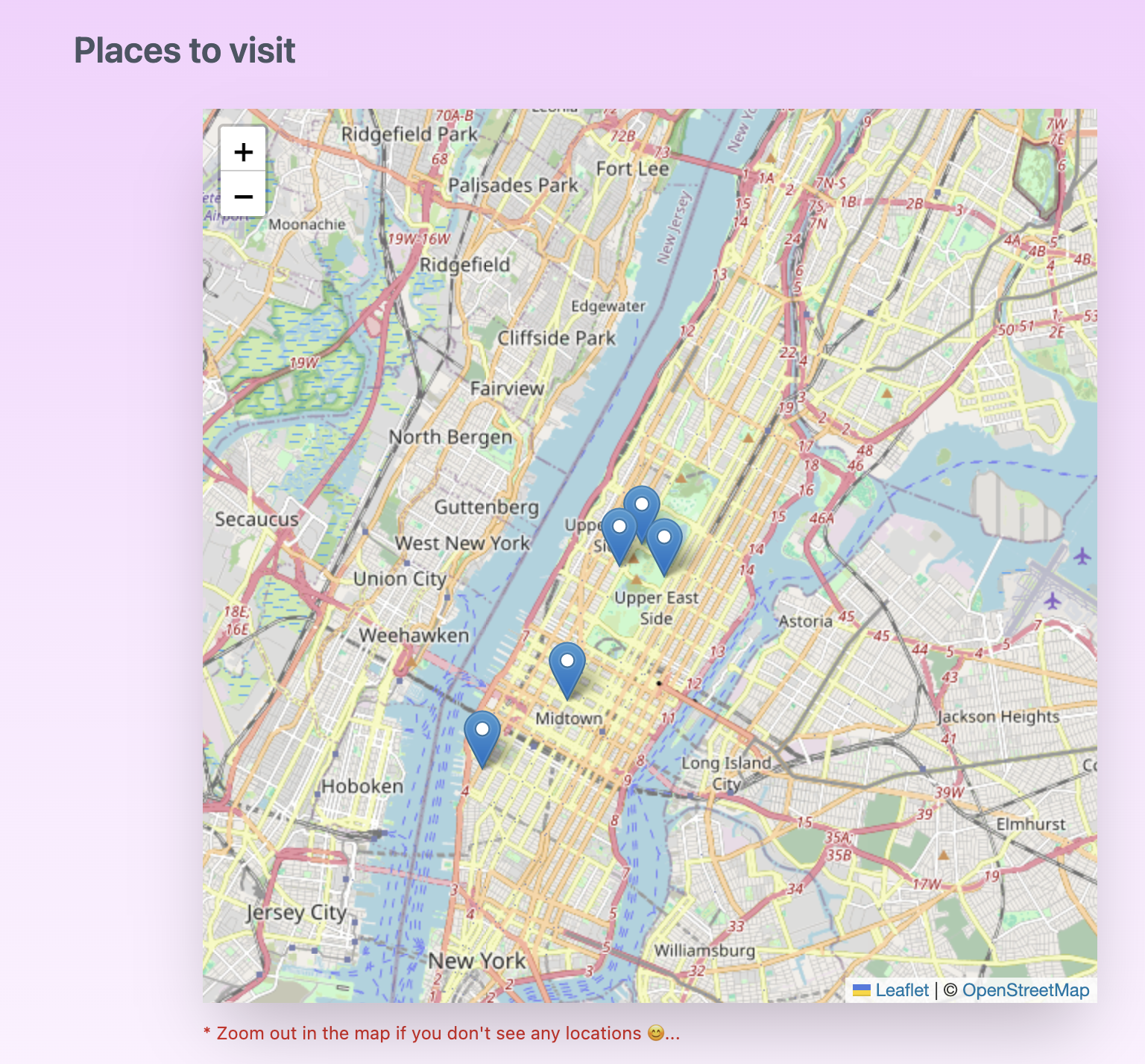 Places to Visit Open AIScreenshot