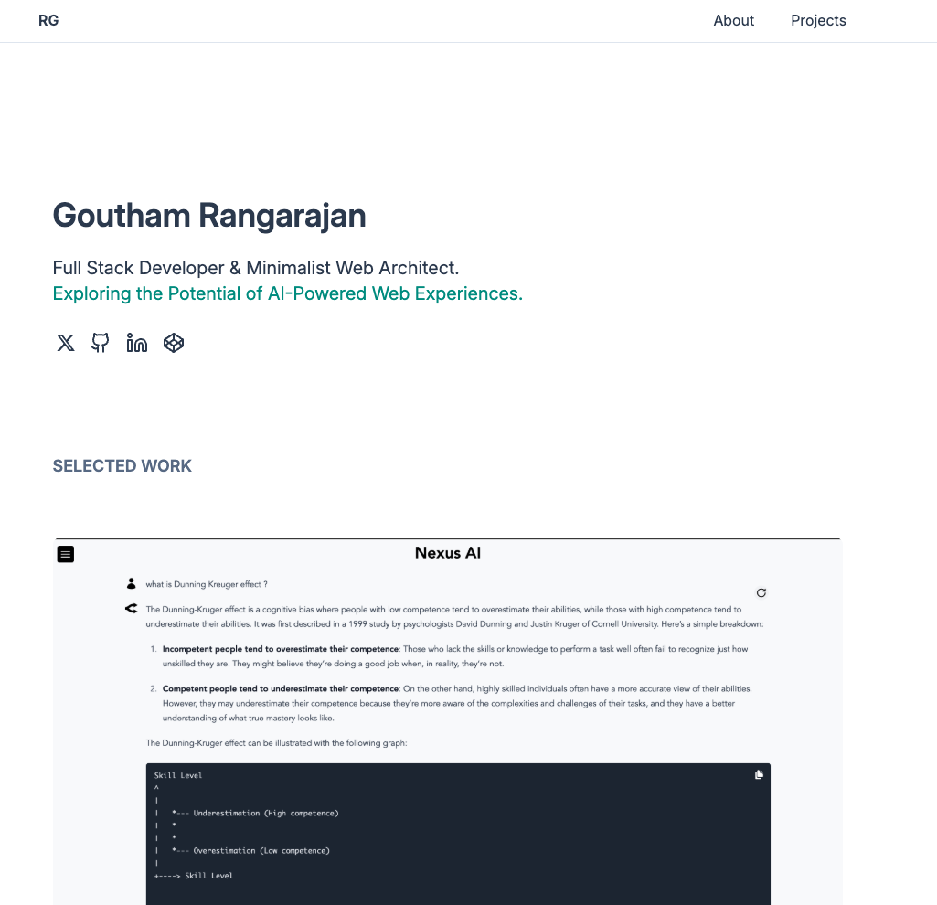 Full-Stack Semantic Portfolio & Experiment LabScreenshot